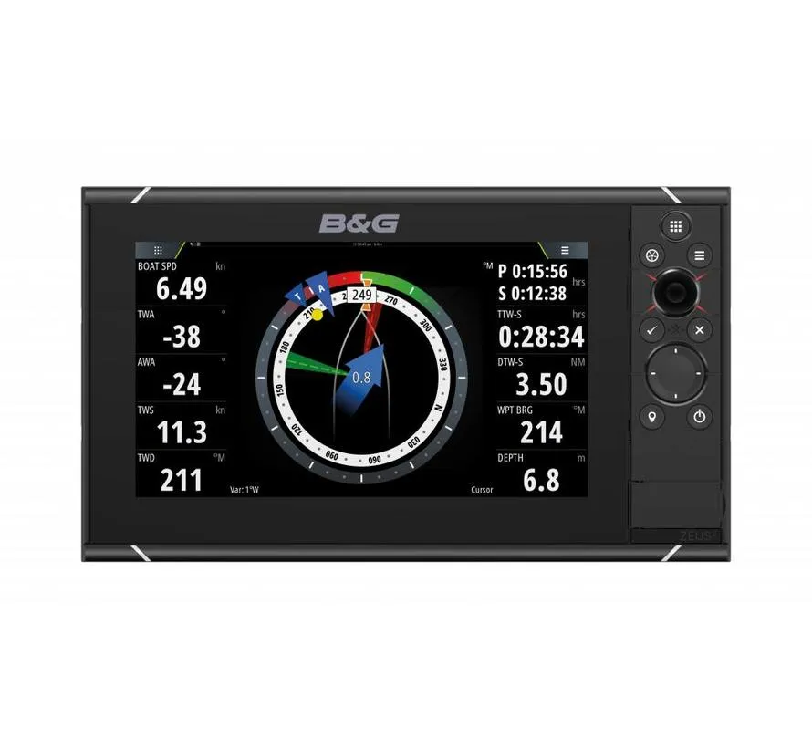 Zeus S 9 9-inch zeilkaartplotter met sonar en GPS