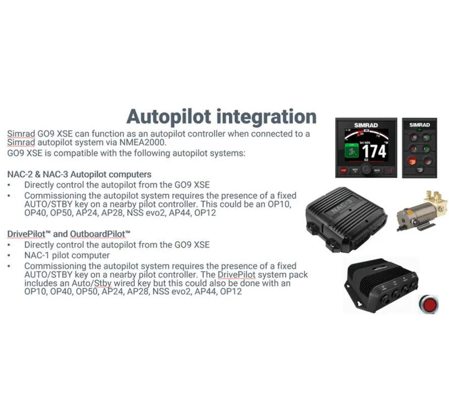 GO9 XSE 9" kaartplotter fishfinder met Med/High HDI transducer