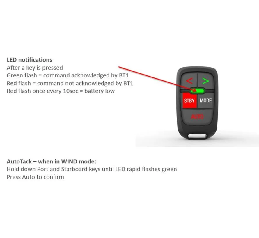 WR10 wireless remote control for onboard autopilot operation