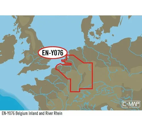 C-Map België binnenland and de Rijn AND-Y076