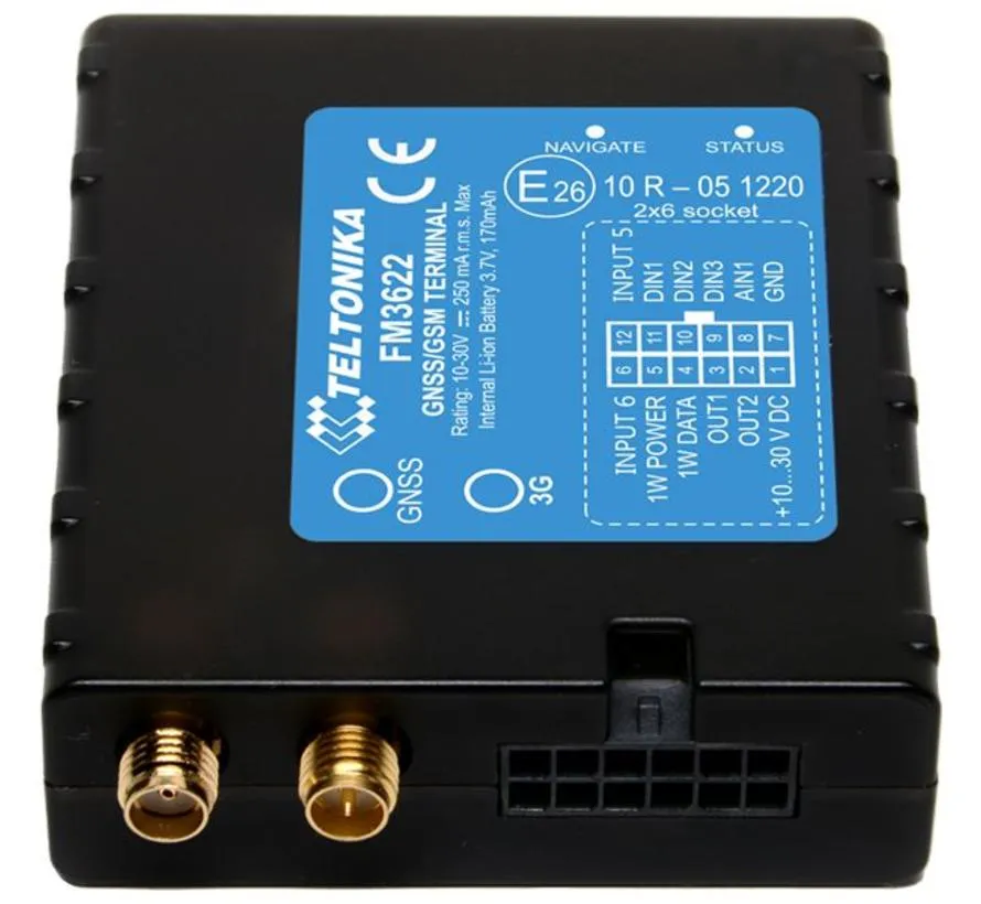 FM3622 GPS tracker with GNSS and 3G / GSM-connectiviteit