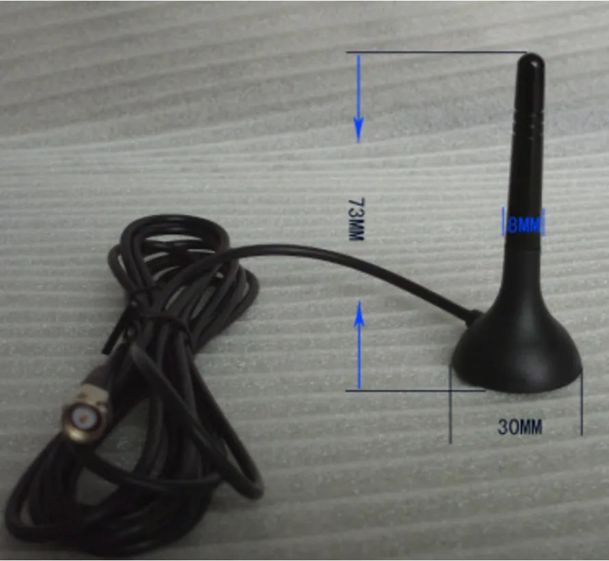 4G Magnetic Antenna, 2,5M RG174 mit SMA(M)