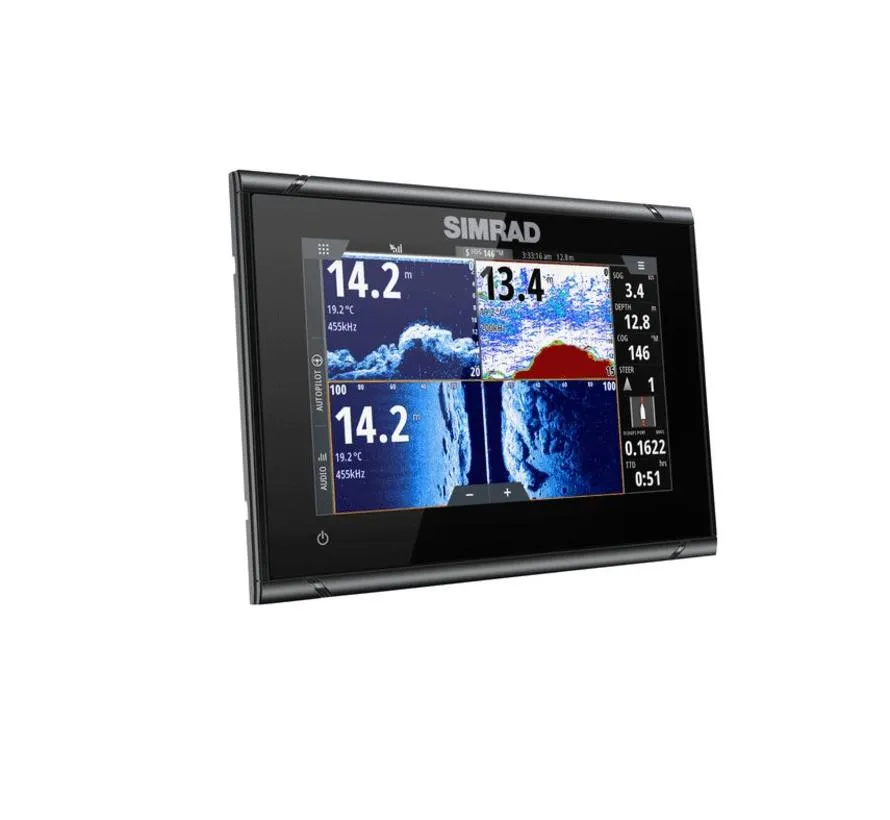 GO7 XSR 7-inch kaartplotter fishfinder met optionele transducer