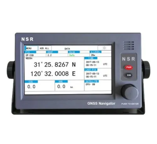 NSR NGR-3000 GPS marine navigator with 7 inch touchscreen and GPS position sensor