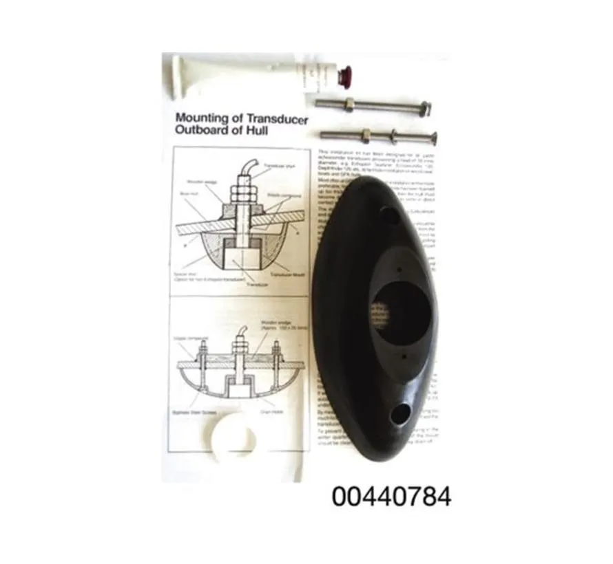 150 kHz thru-hull transducer montagekit