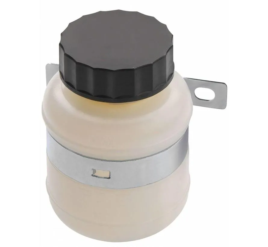 Expansion tank for hydraulic steering with wall bracket