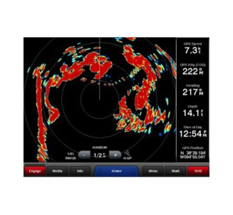 GMR 18 xHD3 18 inch 4 kW maritieme radome radar