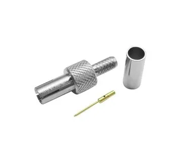 TS9-Stekker for RG174 cable, Crimp Version