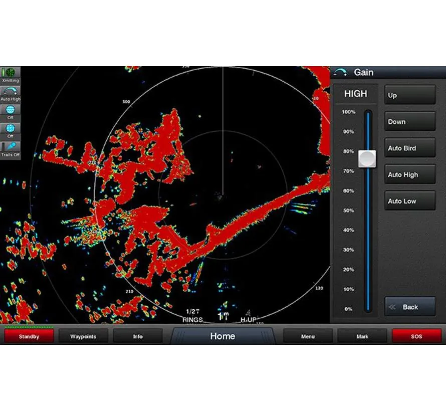 GMR™ 624 xHD2 open array radar with base