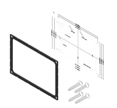 Simrad AP48 und A2004 Dash mounting kit