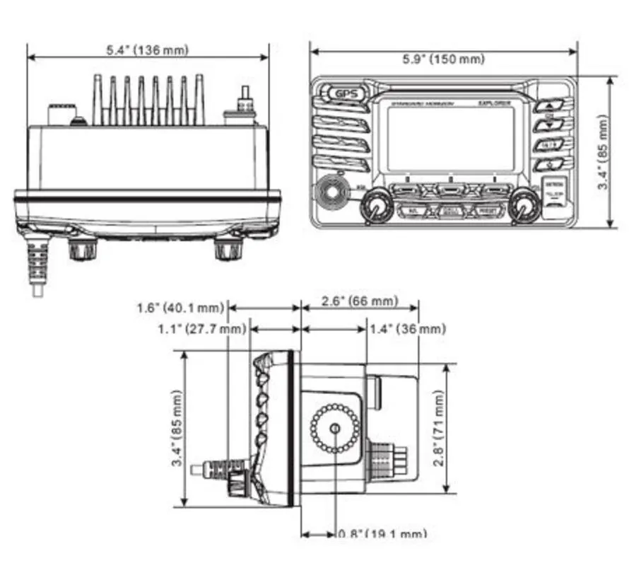 Flush Mount GX1600 und GX1700