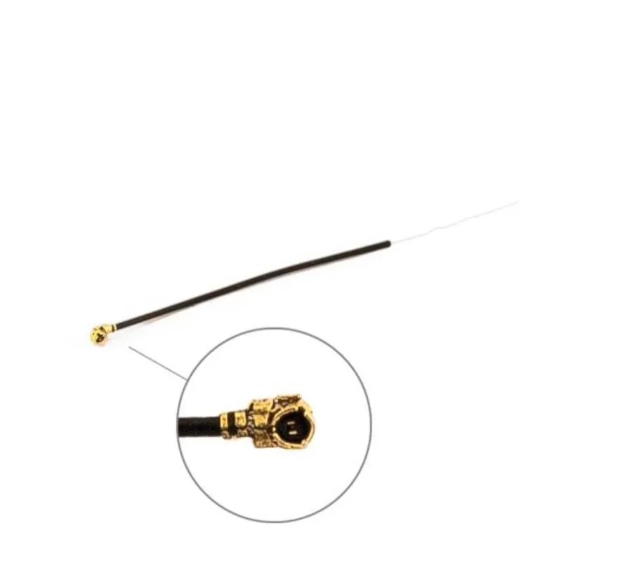 Pigtail U.FL / IPEX, 60 mm lang and 1.13 mm dikte cable, 30 mm gestript