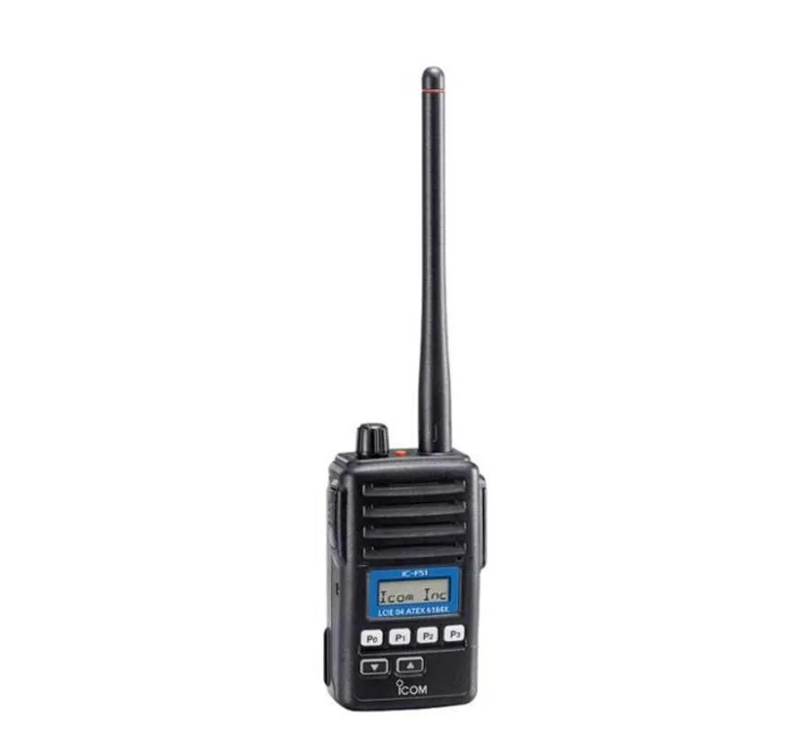 IC-F51 ATEX VHF PMR handheld radio for hazardous areas