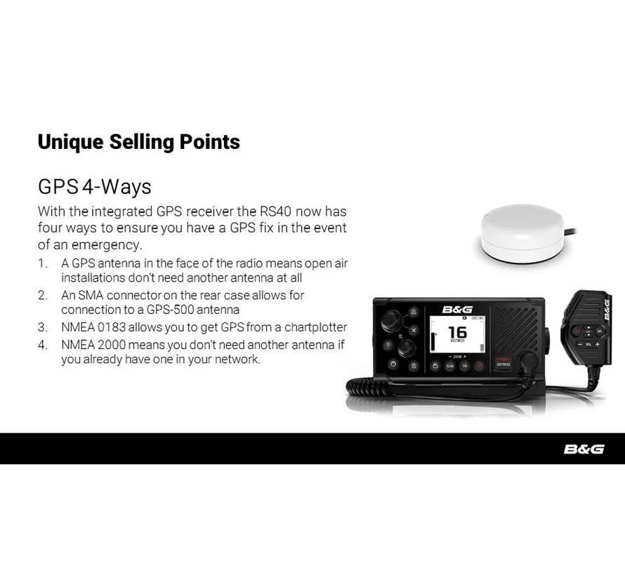 V60 marine VHF radio mit AIS und DSC