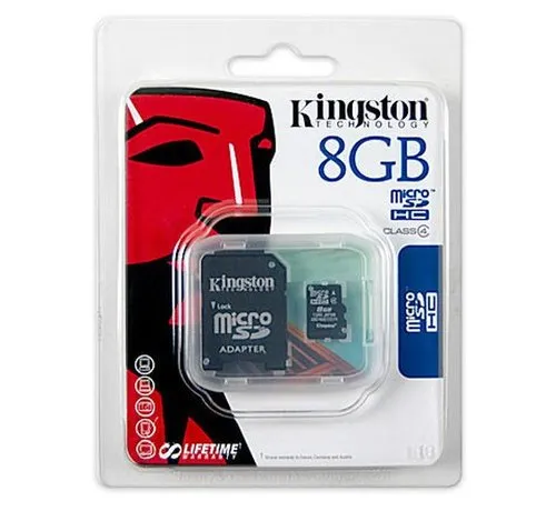 Kingston 8 GB microSD memory card – for phone, camera and tablet