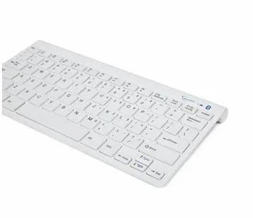 Gembird Bluetooth Tastatur, US layout, wit