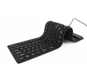 Gembird Flexibel keyboard, USB & PS/2, zwart