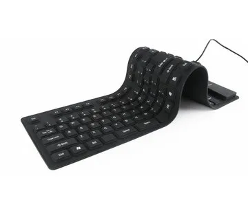 Gembird Flexibel keyboard, USB & PS/2, zwart
