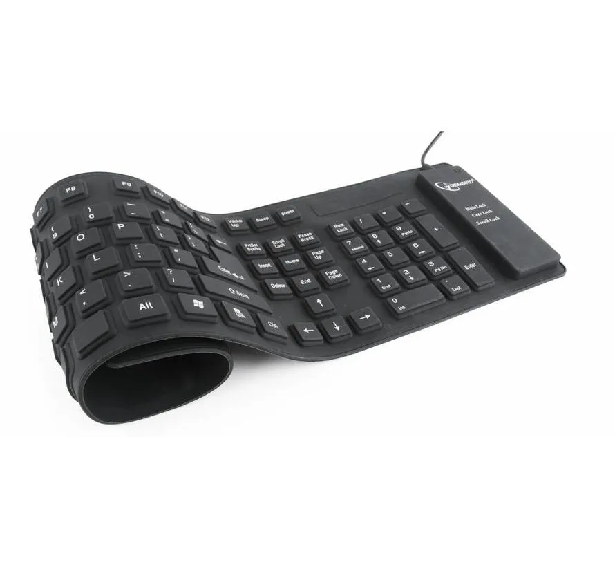 Flexibel keyboard, USB & PS/2, zwart