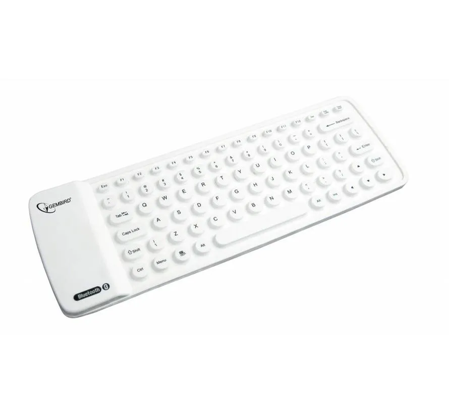 Flexibel Bluetooth keyboard, wit