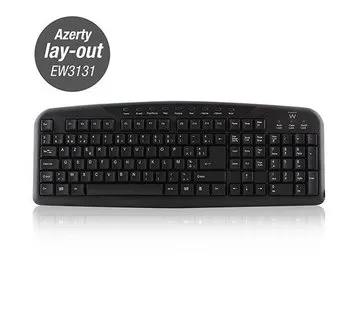 Ewent multimedia keyboard USB, Azerty