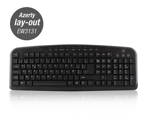 Ewent multimedia toetsenbord USB, Azerty lay-out