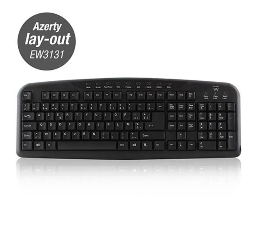 multimedia keyboard USB, Azerty lay-out