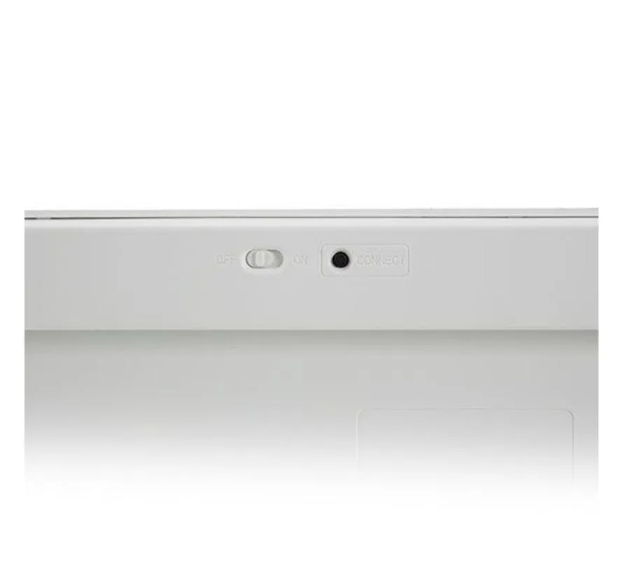 Keyboard Bluetooth, Qwerty, zilver with wit