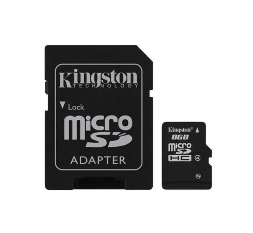 microSD-kaart 8 GB – geheugenkaart voor telefoon, camera en tablet