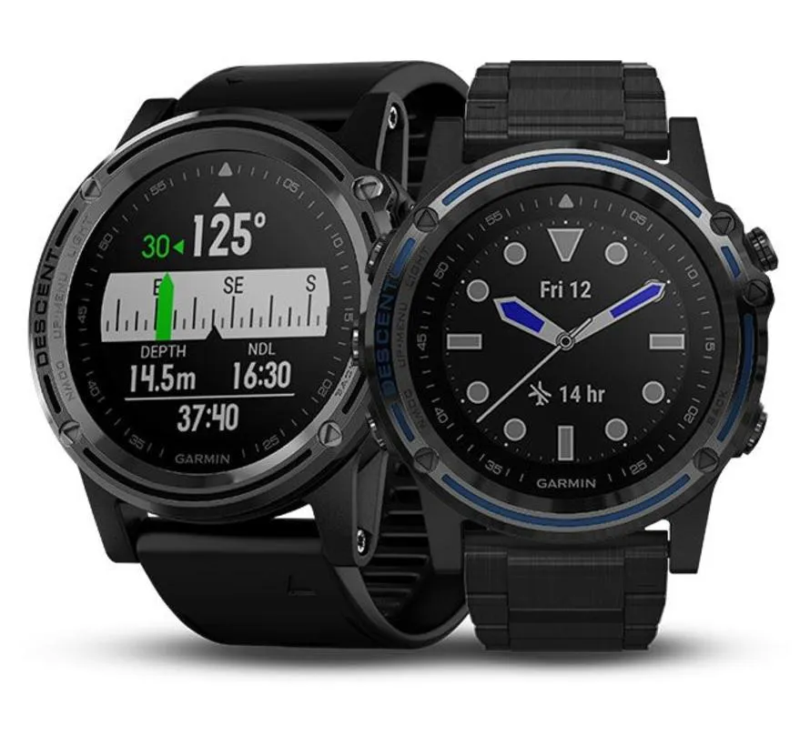 Descent Mk1 zilver-saffier with zwarte band