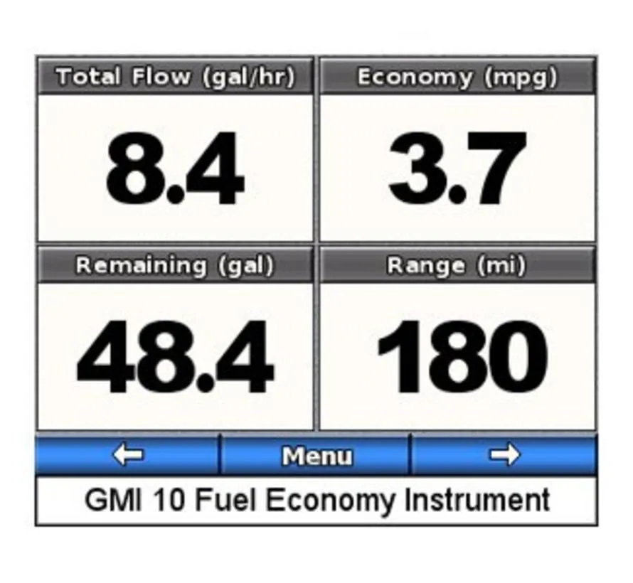 GFS 10 fuel flow sensor for gasoline engines with NMEA 2000