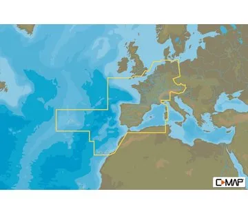 C-Map centraal und west Europa Continental - 4D