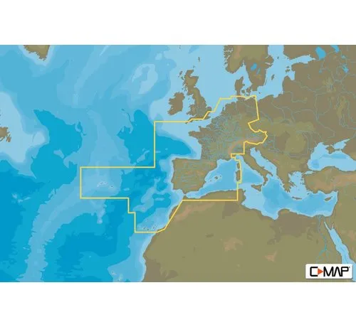 C-Map centraal and west Europa Continental - 4D