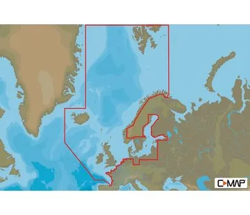  C-Map kaart Noord- en Centraal-Europa