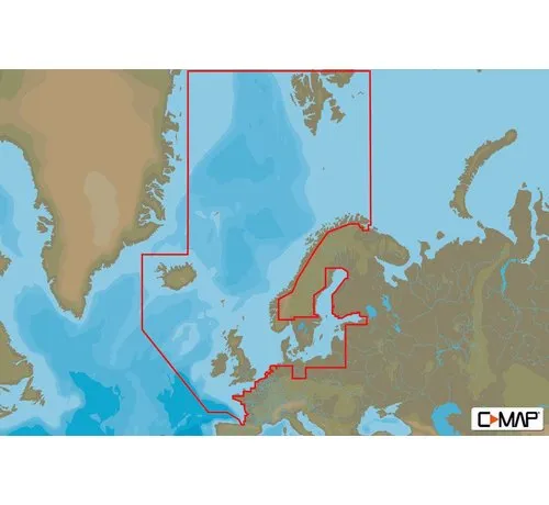 C-Map kaart Noord- en Centraal-Europa Continentaal