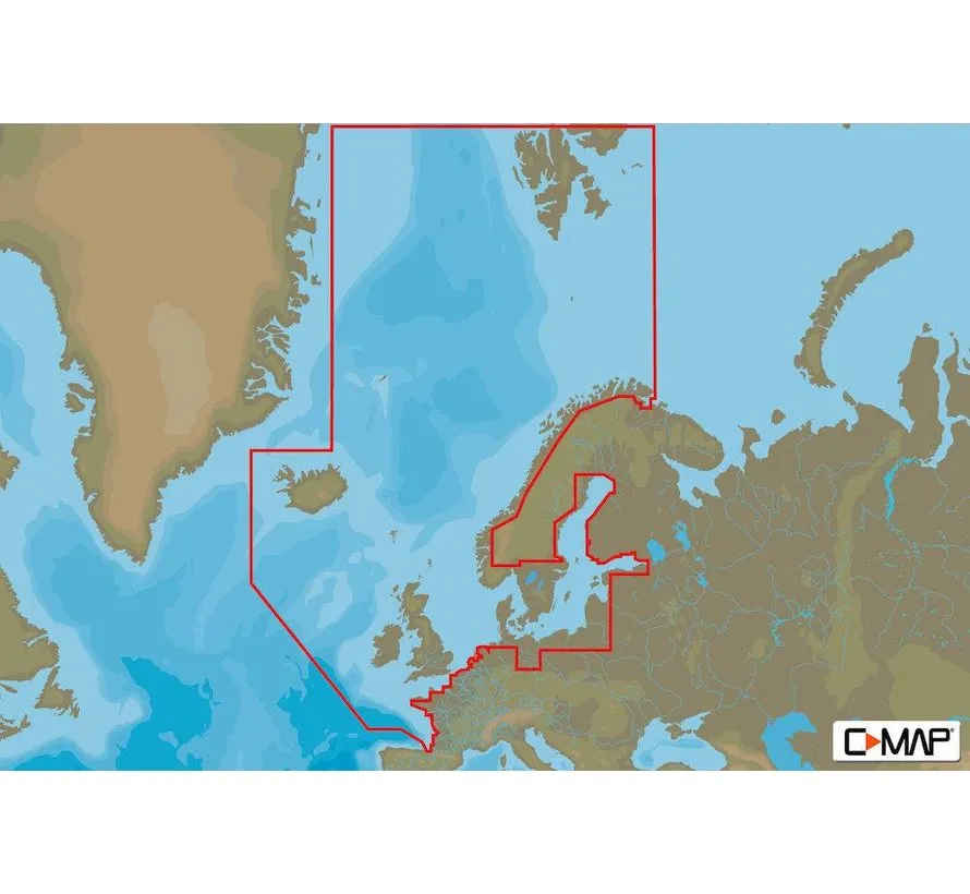 Karte Nord- und Mitteleuropa Kontinental