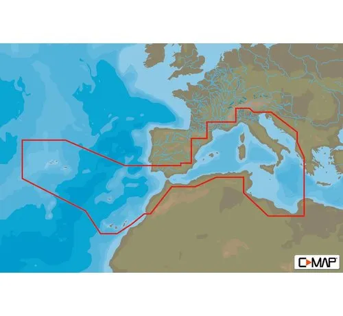 C-Map Europese kusten zuid-West - 4D