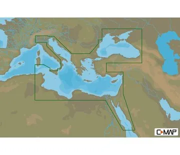 C-Map Middellandse Zee-oost, Zwarte- and Kaspische Zee - 4D