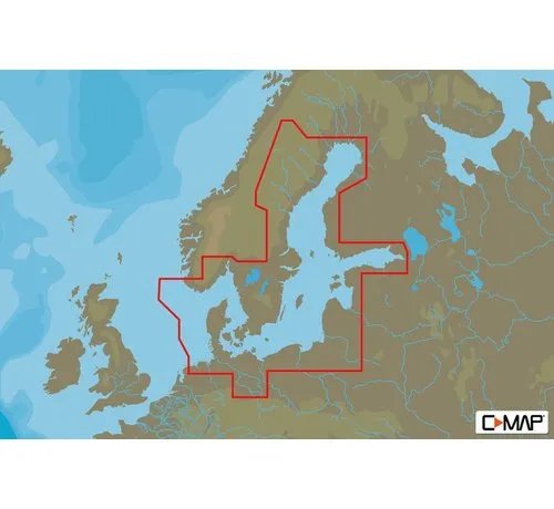 C-Map Baltische Zee und Denemarken - 4D