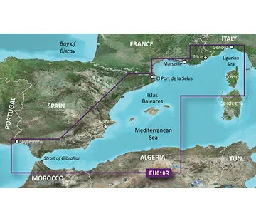 Garmin VEU010R BlueChart g3 Vision Spanje und Middellandse Zeekust