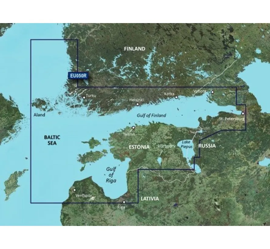 Golf of Finland and Riga BlueChart g3 kaart