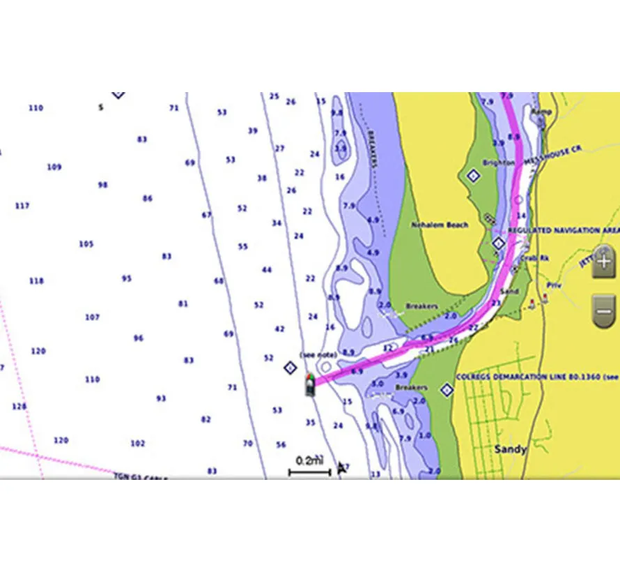 De Golf and de Rode Zee BlueChart g2 kaart