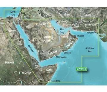 Garmin De Golf und de Rode Zee BlueChart g2 kaart