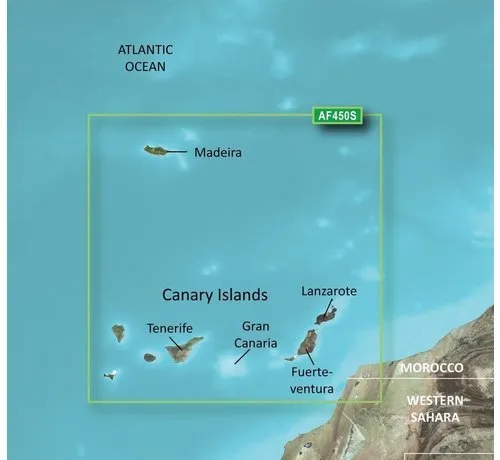 Garmin Madeira and Canarische eilanden g2 Vision HD kaart