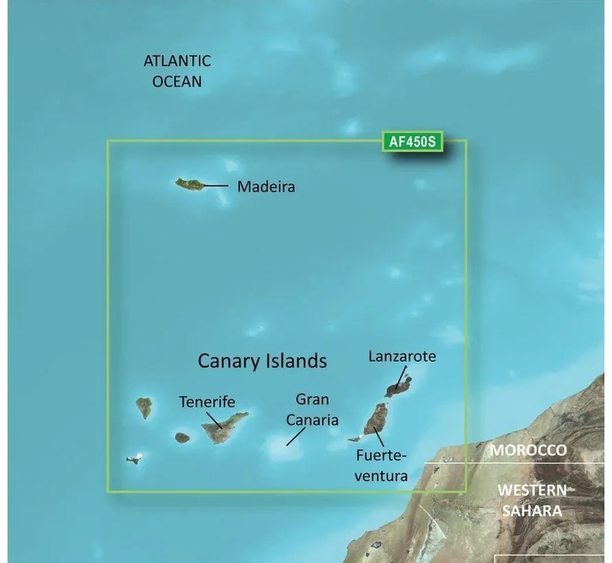 Madeira und Canarische eilanden g2 Vision HD kaart
