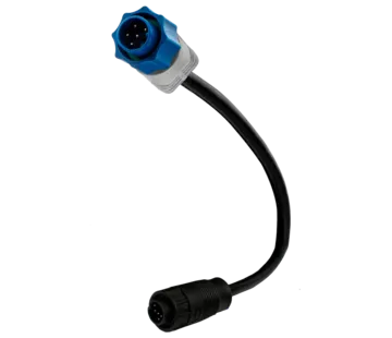 Lowrance 7-PIN blue XDCR to 9-PIN black adapter