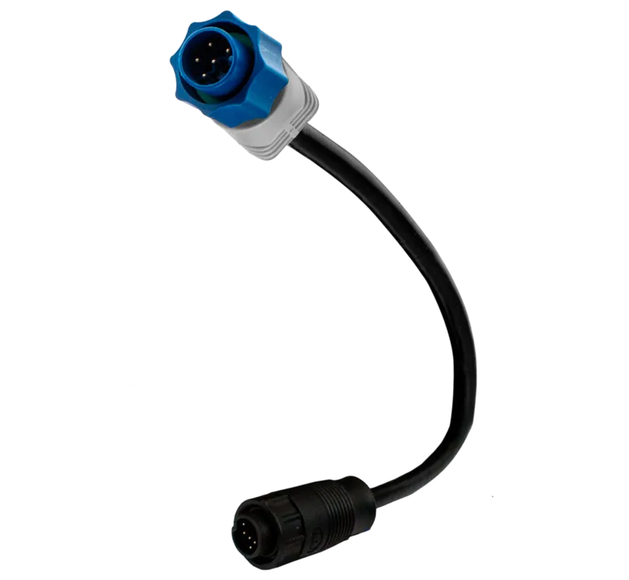 7-PIN blue XDCR to 9-PIN black adapter