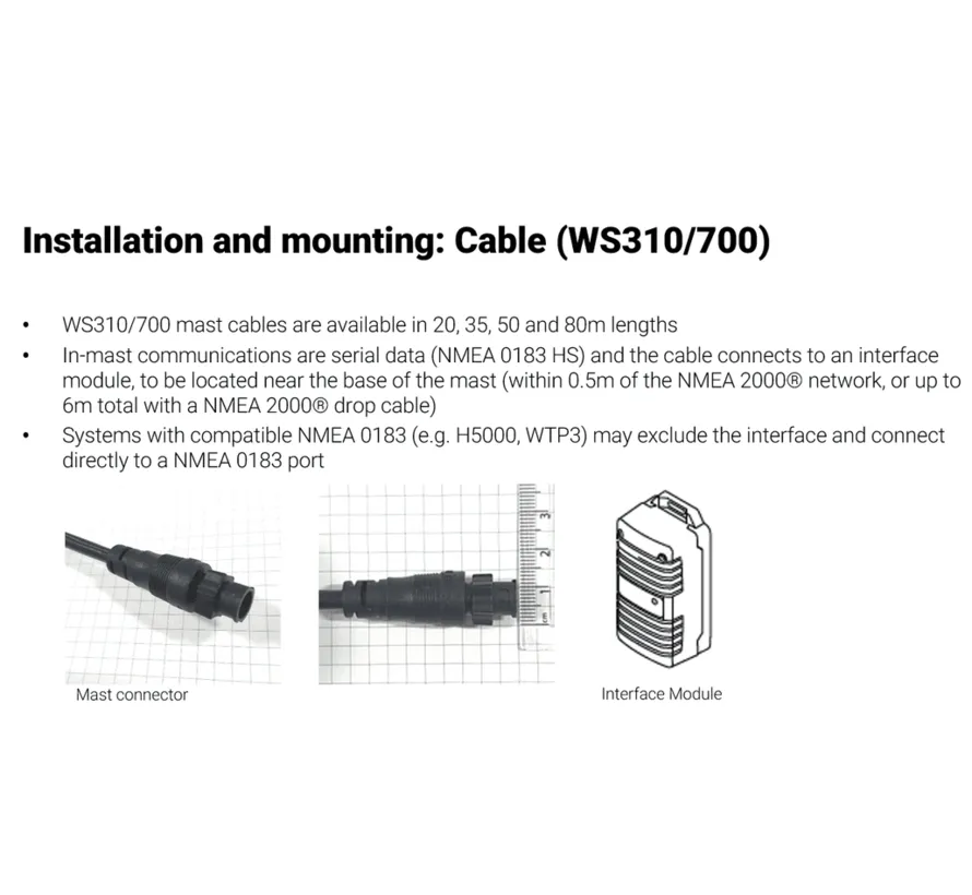 WS720 Vertikalwindsensor Standardpaket