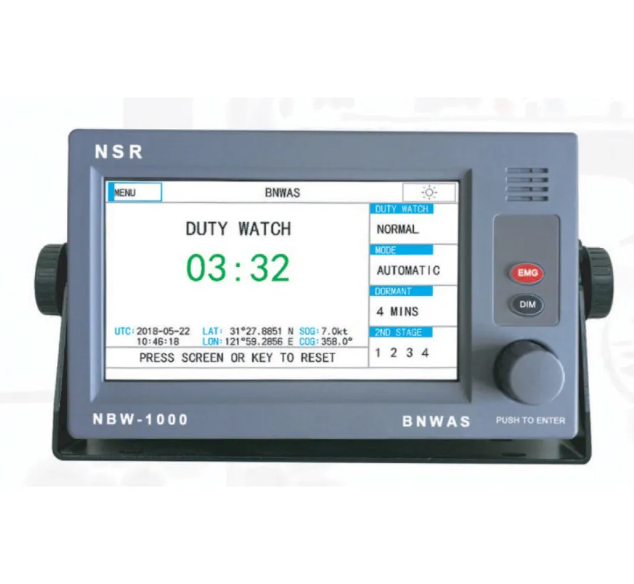 NSR NBW-1000 Bridge Navigational Watch Alarm System