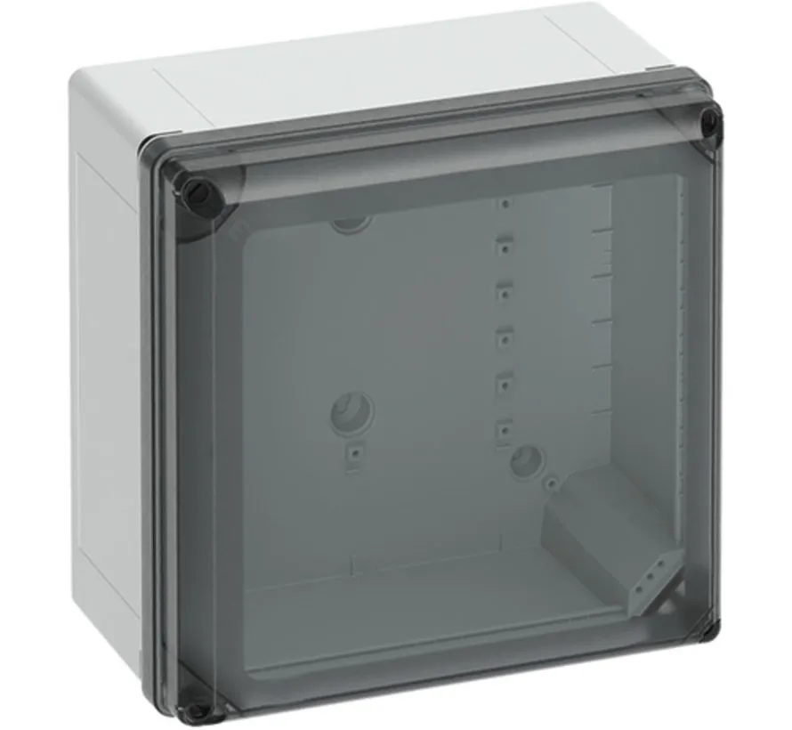 outdoor box 300 x 300 x 180 mm - mit transparante deksel